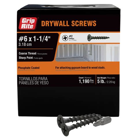 1 1/4 drywall screws